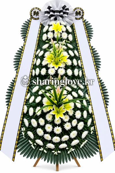 [정품]근조3단고급형 근조화환